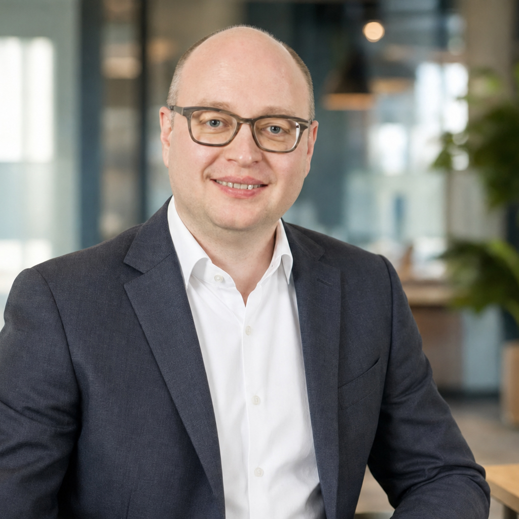 Stefan A. Söllner in moderner Büroumgebung